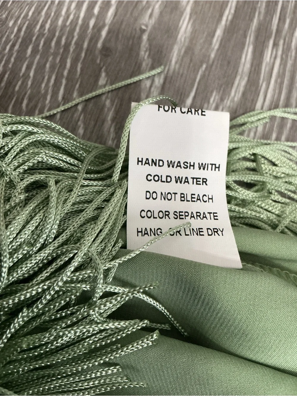 NWT 12th Tribe MONET Sage Green Fringe Cami Dress M - Picture 10 of 13